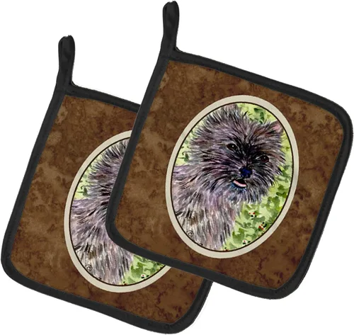 Miniatura 178 de Caroline's Treasures SS8617PTHD - Juego de soportes para ollas de cocina resistentes al calor, almohadillas calientes para horno para cocinar, Husky