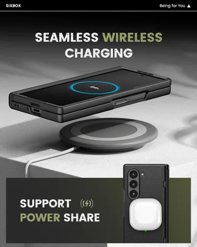 Miniatura 5 de Funda para Samsung Galaxy Z Fold 7 con Protección de Bisagra y Protector de Pantalla, Diseño Delgado de PC Duro Resistente a Golpes 360° Funda