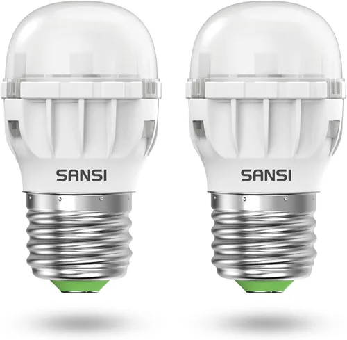 SANSI Bombilla LED para refrigerador equivalente a 45 W, bombilla para electrodomésticos de 4 W, 450 lúmenes, 5000 K, bombilla de luz diurna para