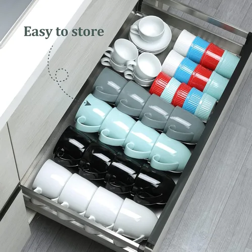 Miniatura 7 de Juego de tazas de café de porcelana con platillo, taza y platillo de porcelana blanca de 6 onzas para capuchino, café con leche, bebidas de café