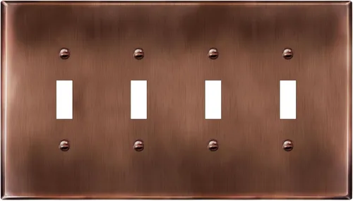 Miniatura 19 de LIDER Placa de Pared de Metal para Interruptor de Luz de Palanca, Cubierta de Interruptor de Acero Inoxidable, Resistente a la Corrosión