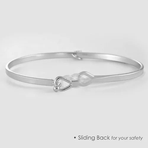 Miniatura 5 de Spinningdaisy - Brazalete con colgante de cristal con inicial