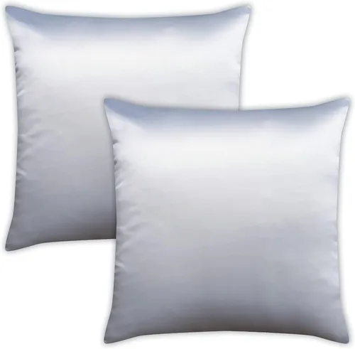 Miniatura 36 de AVKA Studio Fundas de Cojines Decorativos de Satén de Calidad Gruesa - Juego de 2 - Negro 12x12 pulgadas Fundas de Almohada Decorativas - con Forro