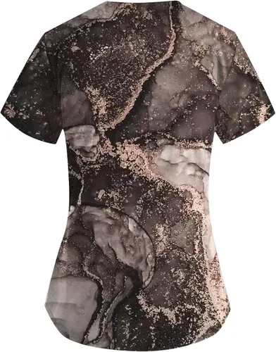 Miniatura 2 de Ropa quirúrgica para mujer, cómoda, ligera, duradera, suave, elástica, con cuello en V, camiseta médica