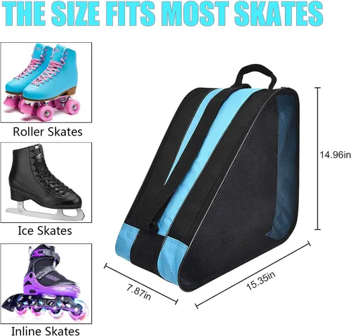 Miniatura 2 de Peyorom Bolsas de patinaje, ideales para patines de patinaje, patines de hielo, patines cuádruples, patines en línea, patines de patinaje, patines