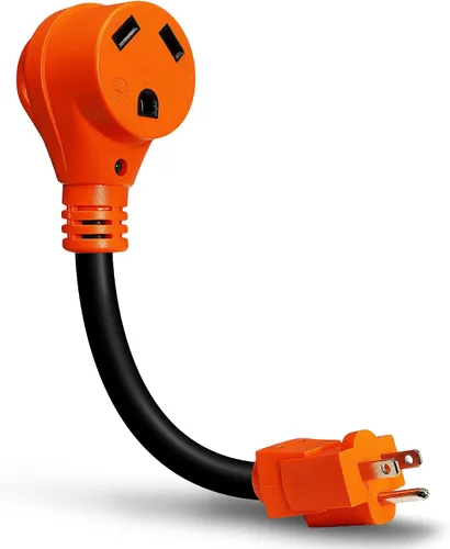 Miniatura 11 de True Mods 30A 125V a 30A 125V Adaptador de energía para RV, Cable de enchufe [NEMA L5-30R 3 puntas hembra a TT-30P 3 pines macho]