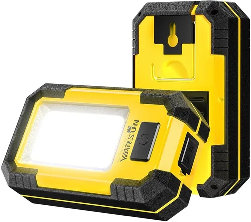 Miniatura 10 de WARSUN 3 piezas de luces de trabajo LED recargables, luz mecánica magnética portátil para reparación de automóviles, camping, 30 W, 1200 lúmenes