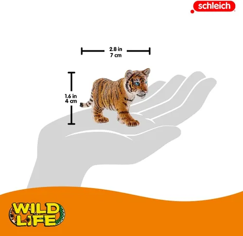 Miniatura 2 de Schleich Vida salvaje, figura de animal, juguetes de animales para niños y niñas de 3 a 8 años, cachorro de tigre, a partir de 3 años