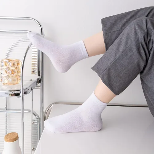 Miniatura 4 de Aroveea Calcetines para bebé, paquete de 1012 para niños y niñas, calcetines de algodón de corte bajo para bebés