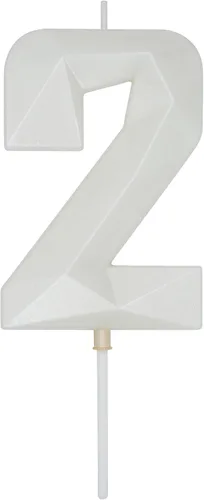 Miniatura 243 de DERVENTA Velas de cumpleaños con números grandes, 3D, color rosa, 3.7 pulgadas, decoración para tartas de fiesta, 1 pieza (número 3 rosa)