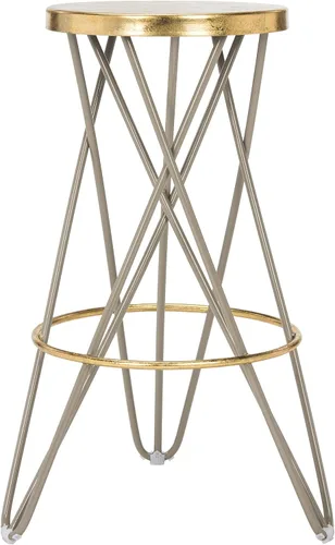 Miniatura 5 de Safavieh Taburete de bar Lorna, Beige/Dorado