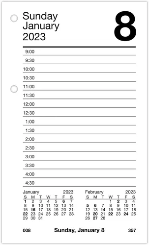 Miniatura 6 de AT-A-GLANCE Recambio de calendario de escritorio diario 2023, 3-1/2 x 6 pulgadas, hoja suelta (E71750)