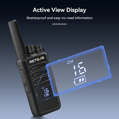 Miniatura 2 de Retevis RT68H Walkie Talkies para adultos, radio de 2 vías de largo alcance, intuitivo, canal, pantalla de energía, VOX manos libres, bloqueo