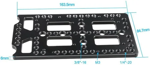 Miniatura 2 de CAMVATE Placa de queso de montaje multiusos para divisor de potencia de montaje en V Lock - 1523