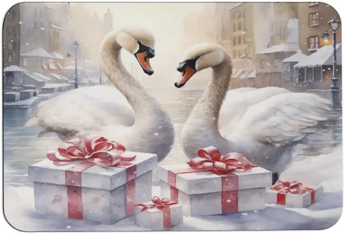 Miniatura 16 de Bathroom Rug Mat White Swans Holding Presents Floor Door Mat Kitchen Rug Beauty Bird Elegant Animal Wings Napa Skin Non Slip Ultra Soft and Super