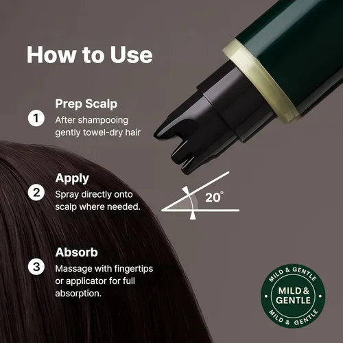 Miniatura 5 de Suero intensivo para el crecimiento del cabello del cuero cabelludo coreano, ampolla sin enjuague de biotina y pantenol para pérdida de cabello
