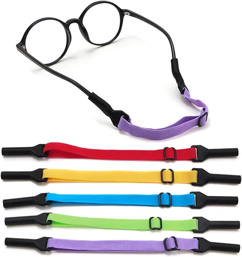 Miniatura 11 de Correa ajustable para lentes para niños, 5 correas sin cola, correa de soporte para lentes para niños y niñas Rosa