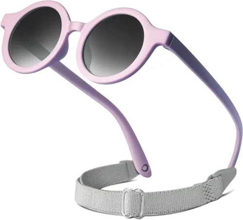 Miniatura 7 de RIVBOS RBK068 - Gafas de sol polarizadas UV400 para bebé, marco suave con correa segura para bebés y recién nacidos (0-24 meses)