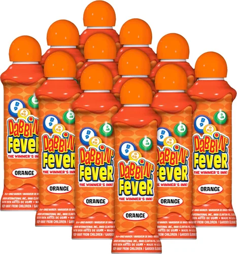 Miniatura 9 de Dabbin' Fever - Marcadores de bingo, una docena de 3 onzas de tinta (Rojo)