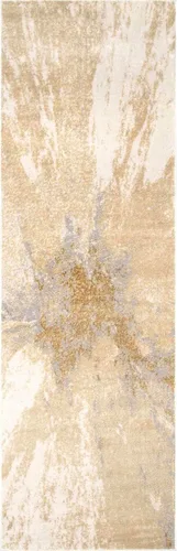 Miniatura 8 de nuLOOM alfombra para corredor Cyn Abstract dorada de 2 pies 8 pulgadas x 8 pies Oro