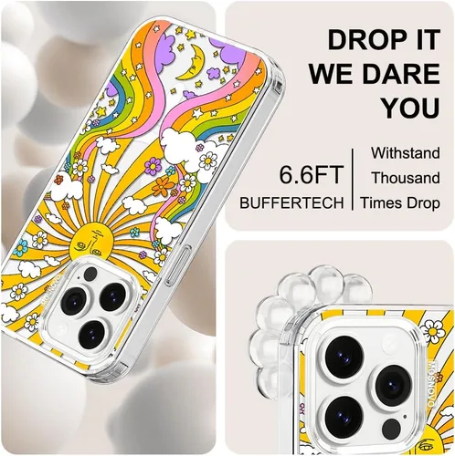Miniatura 5 de MOSNOVO - Funda diseñada para iPhone 13 Pro, compatible con MagSafe, Buffertech, para impactos de caída de 6.6 pies, protector de TPU, carcasa