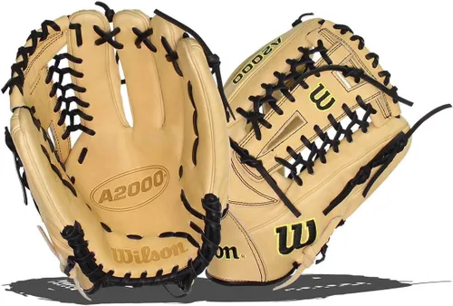 Miniatura 9 de Wilson A2000 Guantes de béisbol para lanzador - 11.75" y 12" Negro/Bronceado Saddle