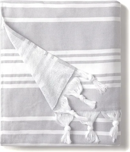 Miniatura 19 de Laguna Beach Textile Co. Toalla de playa suave turca, color azul azul, 10.16 oz/m²