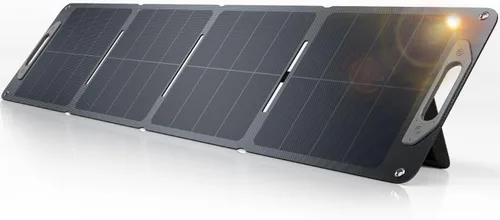Miniatura 11 de GRECELL Panel solar portátil de 200W para central eléctrica, cargador solar plegable con 4 soportes, kit de panel solar impermeable IP65 con salida