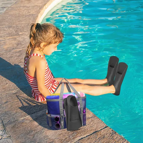 Miniatura 7 de Gintenco Aletas de Natación, Aletas de Natación para Niños para Natación de Vueltas, Aletas de Tamaño de Viaje con Bolsa de Malla, Aletas de Negro