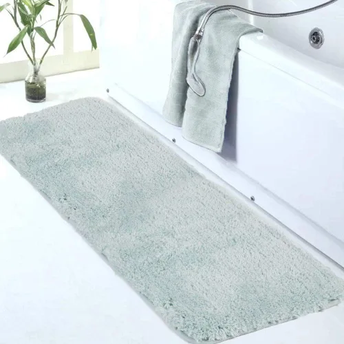 Miniatura 47 de Walensee Alfombra de baño antideslizante (16 x 24 pulgadas, color rubor) absorbente de agua, microfibra suave, lavable a máquina, alfombra de baño