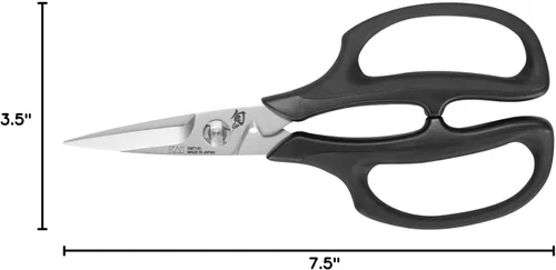 Miniatura 7 de Shun Tijeras de cocina de acero inoxidable, cuchillas separadas para una fácil limpieza, cómodas, mango antideslizante, tijeras de cocina