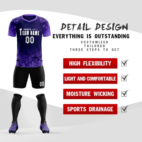 Miniatura 2 de Camiseta de fútbol personalizada, número de nombre, uniforme de entrenamiento de equipo deportivo, camisetas de fútbol personalizadas para hombres