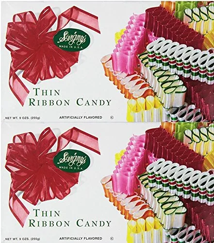 Sevigny's Caramelos de cinta fina - Hecho en Estados Unidos. Caja de 9 onzas, (paquete de 2)