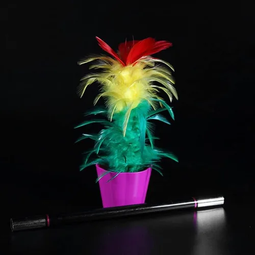 SUMAG Deluxe Apareciendo Flor Trucos de Magia Varita a Pluma Ramo de Flores Magia para Magos Primer Plano Ilusiones Trucos Mentalismo Props