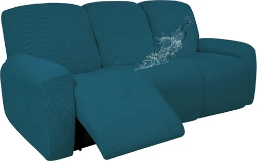 Miniatura 23 de Easy-Going - Funda 100 % impermeable doble para sofá reclinable, diseño jacquard, en 1 pieza, a prueba de derrames, para niños, mascotas, perros