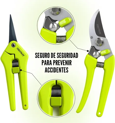 Miniatura 5 de Tijeras de podar ultra afiladas para setos – Corta 3 veces más fácil, apertura de doble tamaño, podadoras para manos débiles con artritis, podadora