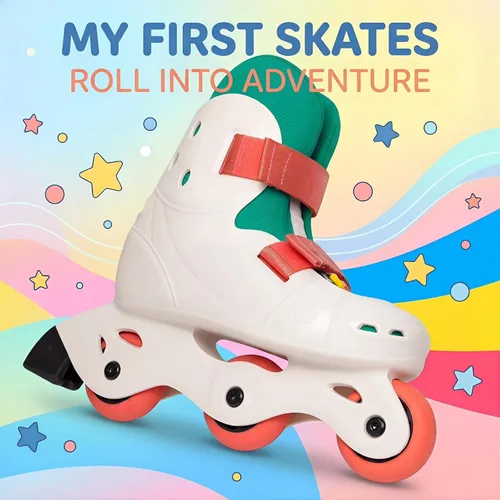 Miniatura 7 de SKT HP Patines en línea ajustables para niños de 3 a 8 años, patines ultraligeros para principiantes para niños y niñas, patines en línea pintables