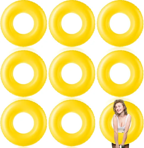 Gemscream Flotador inflable grande de piscina de 36 pulgadas, flotadores de piscina para adultos, tubo inflable para vacaciones de verano, playa,