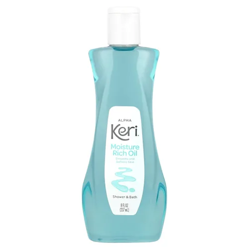 Keri Aceite de baño de ducha rico en humedad, transparente, 8 onzas