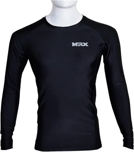 Miniatura 3 de MRX BOXING & FITNESS Camisas de compresión para hombre, atléticas, gimnasio, entrenamiento, protección contra erupciones, manga completa, capa base