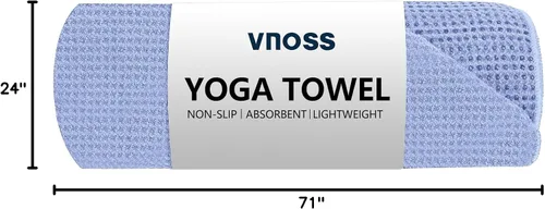 Miniatura 8 de Toalla de yoga caliente – Toalla de microfibra antideslizante para esterilla de yoga con punto de agarre absorbente de sudor, toalla para yoga Azul