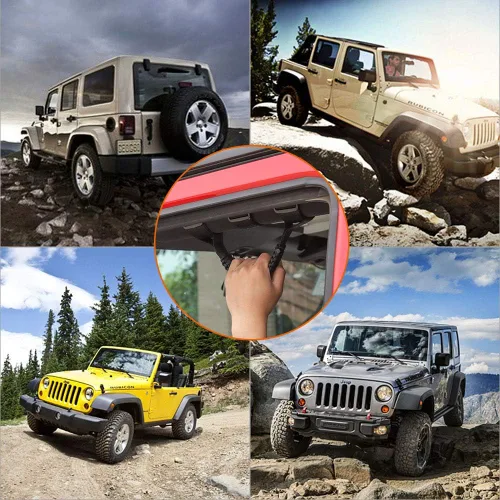 Miniatura 7 de Savadicar 2 x Asas de Agarre para Barra Antivuelco Manijas de Agarre para Jeep Wrangler YJ TJ JK JL y Gladiator JT 1987-2023, UTV, ATV, Accesorios