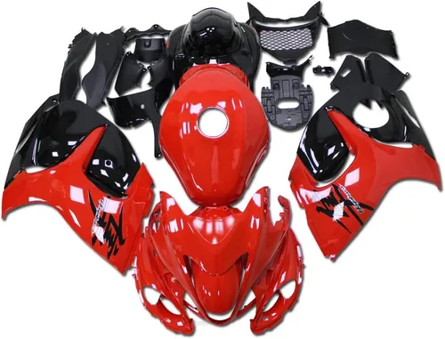 Miniatura 22 de Carenado completo blanco negro para Suzuki 2008-2019 GSXR 1300 Hayabusa Gen2 inyección ABS plástico Carrocería juego de carrocería del mercado de 12