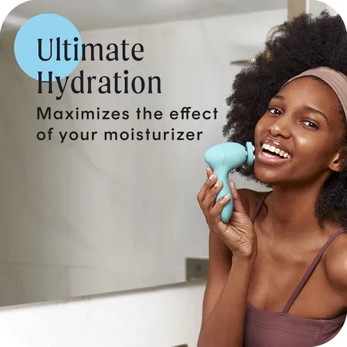 Miniatura 5 de Cosmopolitan Cepillo eléctrico de limpieza facial, limpiador de poros facial suave, cepillo giratorio y máquina de pulido Derma, limpiador facial