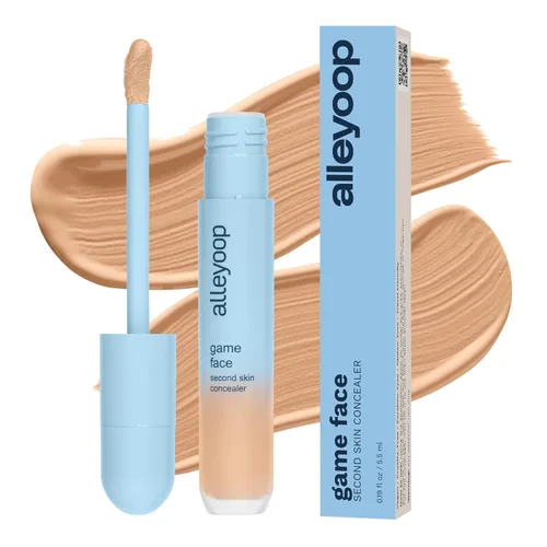 Miniatura 12 de Alleyoop Game Face Makeup Corrector - Corrector ligero y acumulable para debajo de los ojos para ojeras, fórmula de crema hidratante para mujeres