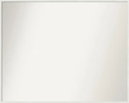 Miniatura 346 de Amanti Art Espejo de baño blanco para sobre el fregadero, 32 x 45 pulgadas, espejo de tocador rectangular blanco esbelto, marco de madera moderno