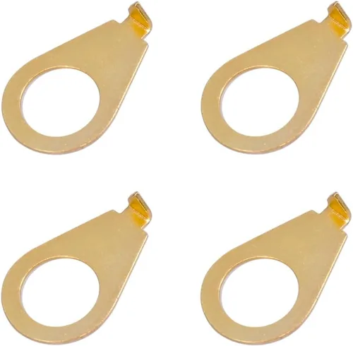 Miniatura 5 de Paquete de 4 perillas de guitarra de 3/8 pulgadas, indicadores de control de guitarra plateadas, puntas de posición de 0.382 in de diámetro, Plateado