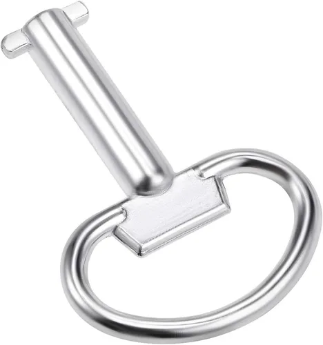 Miniatura 2 de uxcell Llave eléctrica del gabinete 0.197 in agujero de aleación de zinc medidor de agua caja de seguridad 2.126x1.575 in 5pcs