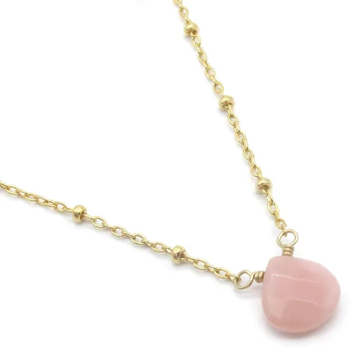 Miniatura 38 de Collar con colgante de piedra natal con piedra preciosa genuina, relleno de oro de 14 quilates, 18 pulgadas