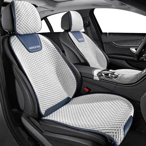 Miniatura 12 de Fundas de asiento de automóvil para Ford Mustang Mach-E, cojines de asiento transpirables, cómodos protectores de asiento delanteros y traseros de 5